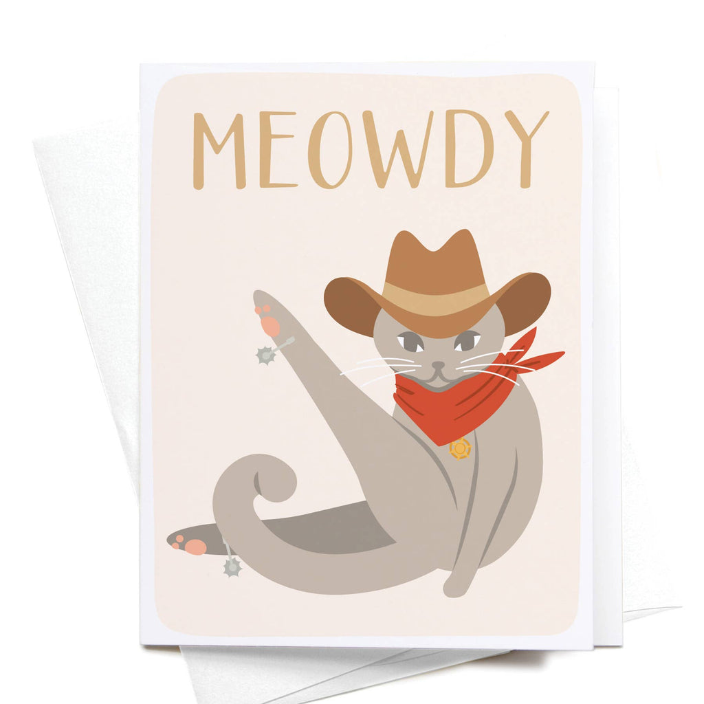 Meowdy Greeting Card IS